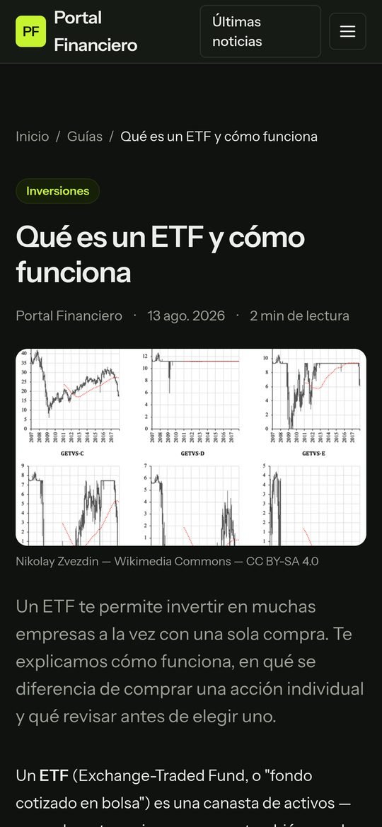 Guía «Qué es un ETF y cómo funciona», con el crédito de la fotografía —autor, Wikimedia Commons y licencia CC BY-SA 4.0— puesto solo debajo de la imagen